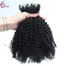 FH Mini Twist Bulk Afro Kinky Curly Braids Human Hair Bulk 50g/Pack