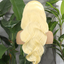 FH 13x4 Full frontal lace body wave 220% Human Hair Lace Wig color #613