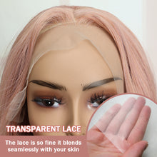 FH Pink Lace Front Wig Long Wavy Synthetic Wig 13x3 Synthetic Lace Front Wigs 26 inch P15604