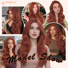 FH Heat-resistancesynthetic fibers Long wave wig Auburn 26inches p15964