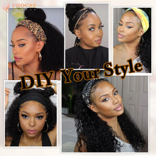 FH Body Wave Headband Wig Half Wig Wigs for Black Women Curly Wigs  24 Inch(24''-Blonde) P15143