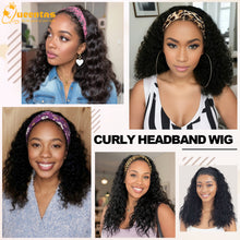 FH 14 inch Deep Wave Black Bob Headbands Wig Straight Bob Hair  P15935