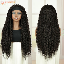 FH Creamily Black HeadBand Wigs 26inch  Loose Wave Synthetic Long Wigs    p15282