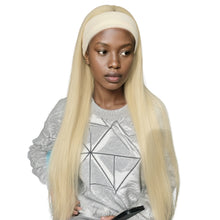 FH Straight Headband Wigs Blonde Synthetic Glueless Headband Wig 22 Inch (Blonde) P15917