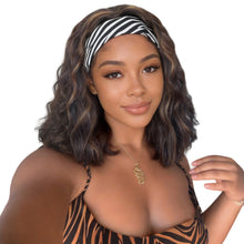 FH Headband Wig Half Wig Wavy Wigs, Brown Mixed Blonde, Water Wave Wigs 14'' P16033