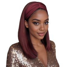 FH Synthetic Head Band Wigs Shoulder Length No Lace  16''(Red Wine #99J)P16027