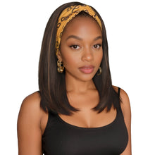 FH Brown Wigs Long Straight Headband Wig 19