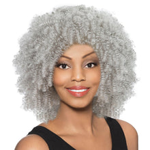 FH Afro Curly Wigs Fluffy Kinky Curly Hair Wig Synthetic Soft Hair Short Curly Wig 10Inch