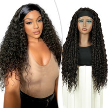 FH Creamily Black HeadBand Wigs 26inch  Loose Wave Synthetic Long Wigs    p15282