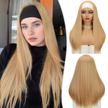 FH Headband Wig Straight 22 Inch Headband Wigs Glueless None Lace Front  Headband Wig P15903