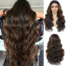 FH Body Wave Headband Wig Half Wig Wigs for Black Women Curly Wigs  24 Inch(24''-Blonde) P15143