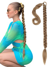 FH Long Braids Ponytail Extensions Synthetic Hair-4 Colors
