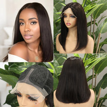 FH T- Lace Bob Human Hair Raw Remy Hair #Nature Color