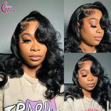 FH 300% 13x4 bouncy loose glueless lace frontal wig 100% Human Hair Lace Wig color #Nature Color