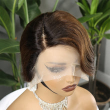 FH T-09 T-Lace Pixie wig virgin remy hair human hair
