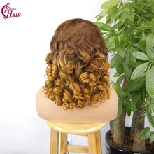 FH 300% 13x4 bouncy loose glueless lace frontal wig 100% Human Hair Lace Wig 18”
