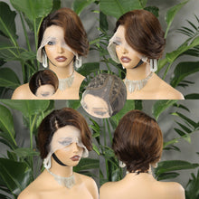 FH T-09 T-Lace Pixie wig virgin remy hair human hair