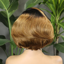 FH F-5508 300%5x5 SDD Glueless pixie Wig Raw Remy Hair