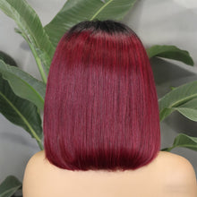 FH 4x4 Bang Staight HD lace closure Bob wig natural hair 12 inches