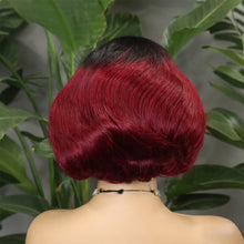 FH F-5508 300%5x5 SDD Glueless pixie Wig Raw Remy Hair