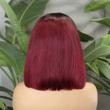 FH 4x4 HD lace closure Bob wig Straight Raw Remy Hair 12 inches