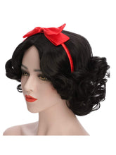 FH P14849 Snow White Cosplay Bob Wig Synthetic Hair Wig
