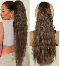 FH Drawstring Natural Curly Synthetic Hair Ponytails-4 Types