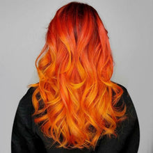 FH cosplay wig syntthetic fiber 28inches Fire Ombre P14903