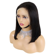 FH 200% 13X4 Lace Frontal Bob Wig Natural Hair Straight Virgin Remy Hair #Nature Clolor