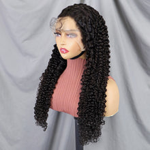 FH 13x4 Lace Front Wig Jerry Curly 100% Human Hair Lace Wig Natural Color