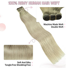 FH blonde #T8/42 European remy human hair weft extension