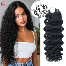 FH 100g/Pack Water Wave Crochet Human Hair Extension Knotless Pre-Seperated Feather Human Hair