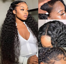 Load image into Gallery viewer, FH wholesale deep wave 4x4/13x4 lace real hair wig