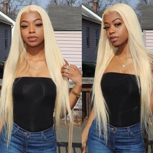 【2FH】FH 613 blonde straight 13x4 lace real hair wig