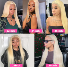 【2FH】FH 613 blonde straight 13x4 lace real hair wig