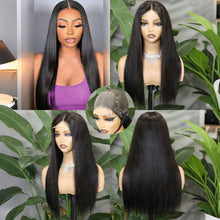 FH 280% 4x4 HD lace closure wig straight virgin remy hair #Nature Color