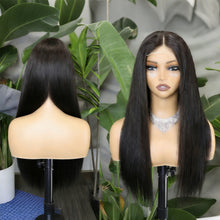 FH 280% 4x4 HD lace closure wig straight virgin remy hair #Nature Color