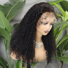 FH 360 Full Lace Wig 250% Density Kinky Curly (Forehead have curly baby hair) #Nature Color