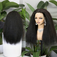 FH 280% 13x4 Full Frontal Lace Human Hair Kinky Straight Raw Remy Hair #Nature Color