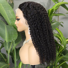 FH 280% 13x4 Full Frontal Lace Human hair Jerry Curly Raw Remy Hair #Nature Color