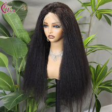 FH 280% 13x4 Full Lace Wig kinky straight 100% Human Hair Lace Wig Natural Color