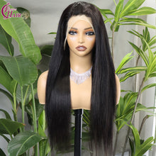 FH 280% 13x4 Lace Wig Straight 100% Human Hair Lace Wig Natural Color