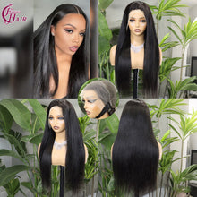 FH 280% 13x4 Lace Wig Straight 100% Human Hair Lace Wig Natural Color