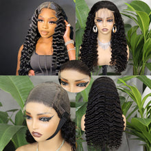 FH 300% 5x5 DD lace wig HD-Deep Wave Virgin Hair #Nature Color (Vietnam Hair)