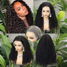 FH 280% 13x4 Full Frontal Lace Human hair Jerry Curly Raw Remy Hair #Nature Color