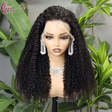 FH 13x4 Lace Front Wig Jerry curly 100% Human Hair Lace Wig Natural Color