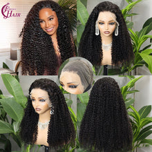 FH 13x4 Lace Front Wig Jerry curly 100% Human Hair Lace Wig Natural Color