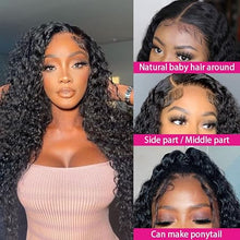 FH 280% 4x4 Lace Wig Water Wave Virgin Remy Hair Nature Color