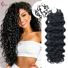 FH 100g/Pack Water Wave Crochet Human Hair Extension Knotless Pre-Seperated Feather Human Hair