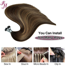 FH Genius Weft Hair Extension 22inches Smooth Weft Hair for Daily Wear